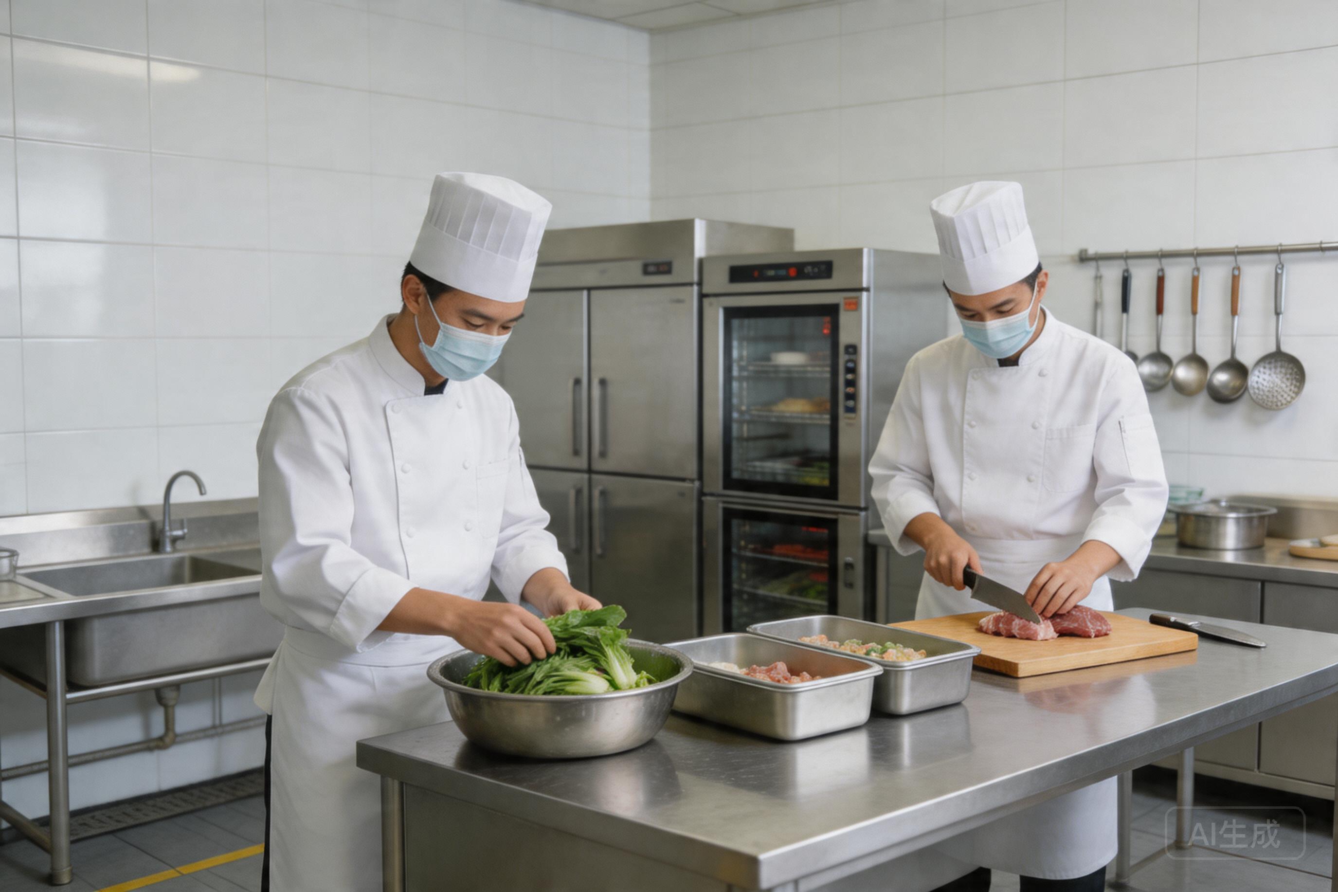 医院数字食堂后厨加工场景
