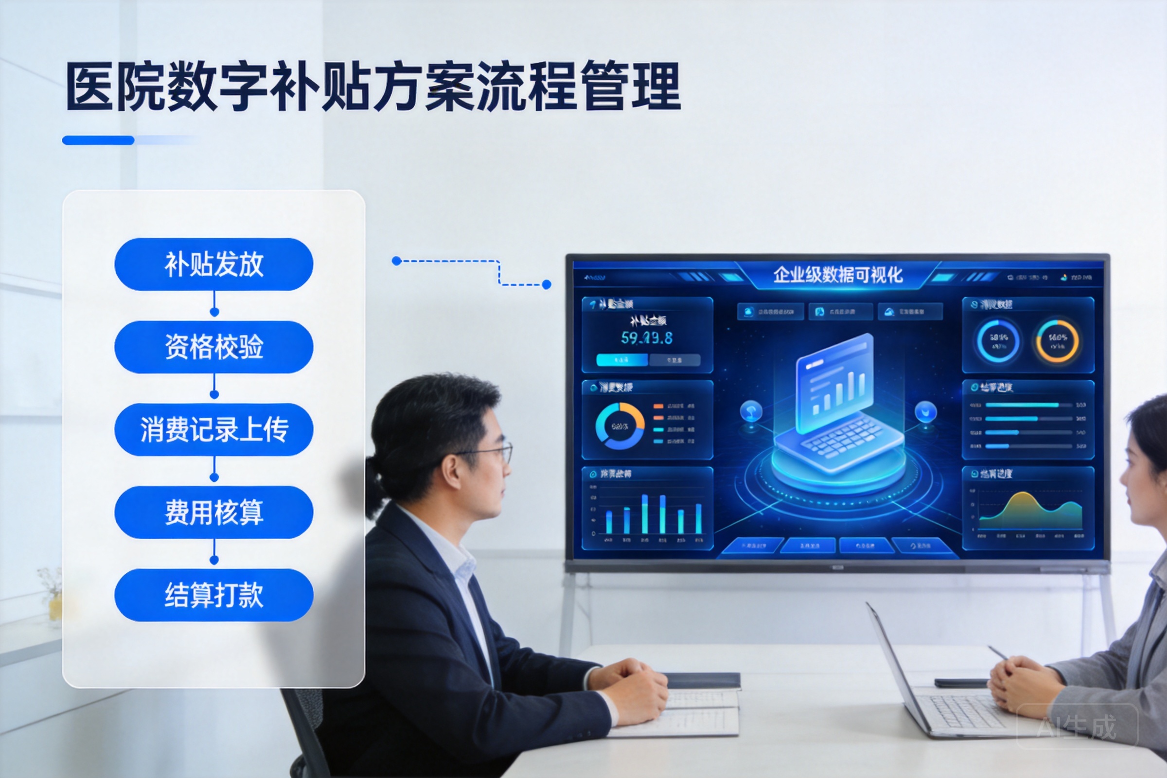 医院数字补贴方案全流程管理界面