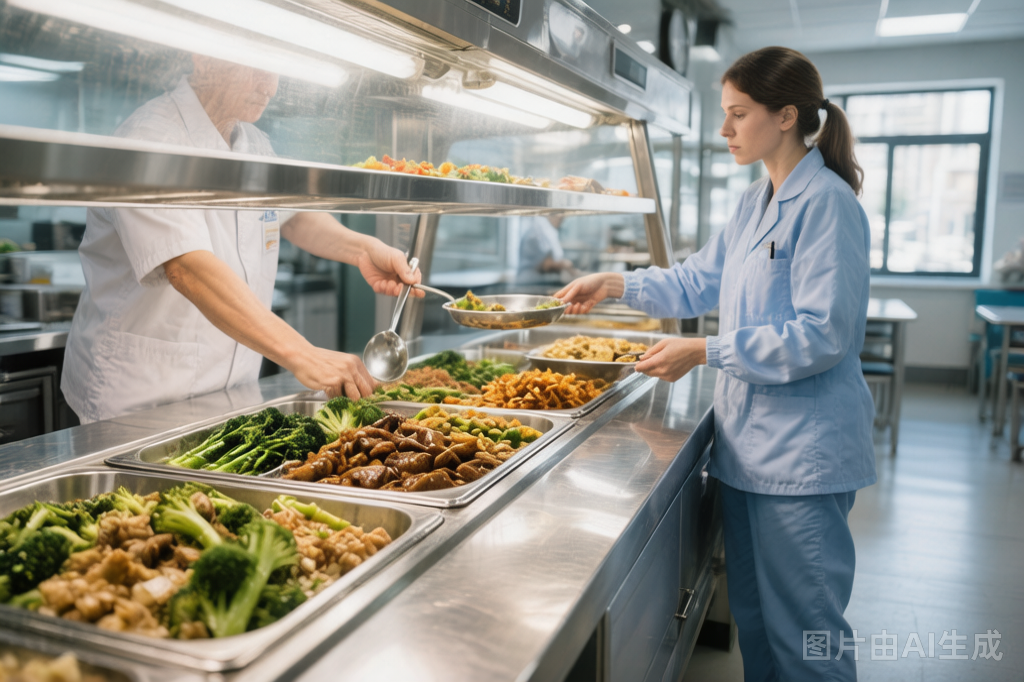 医院数字食堂窗口场景