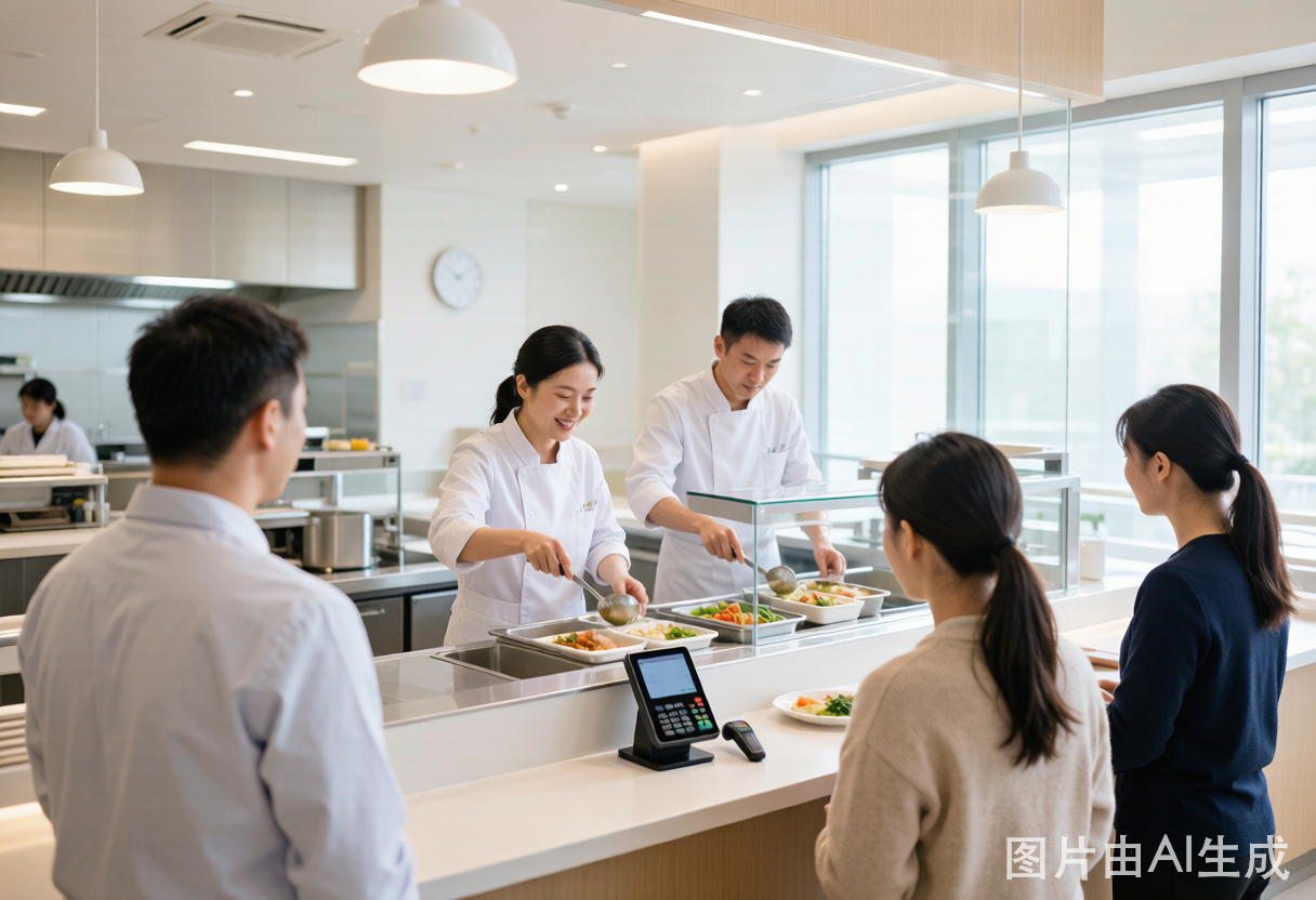 医院食堂窗口消费场景