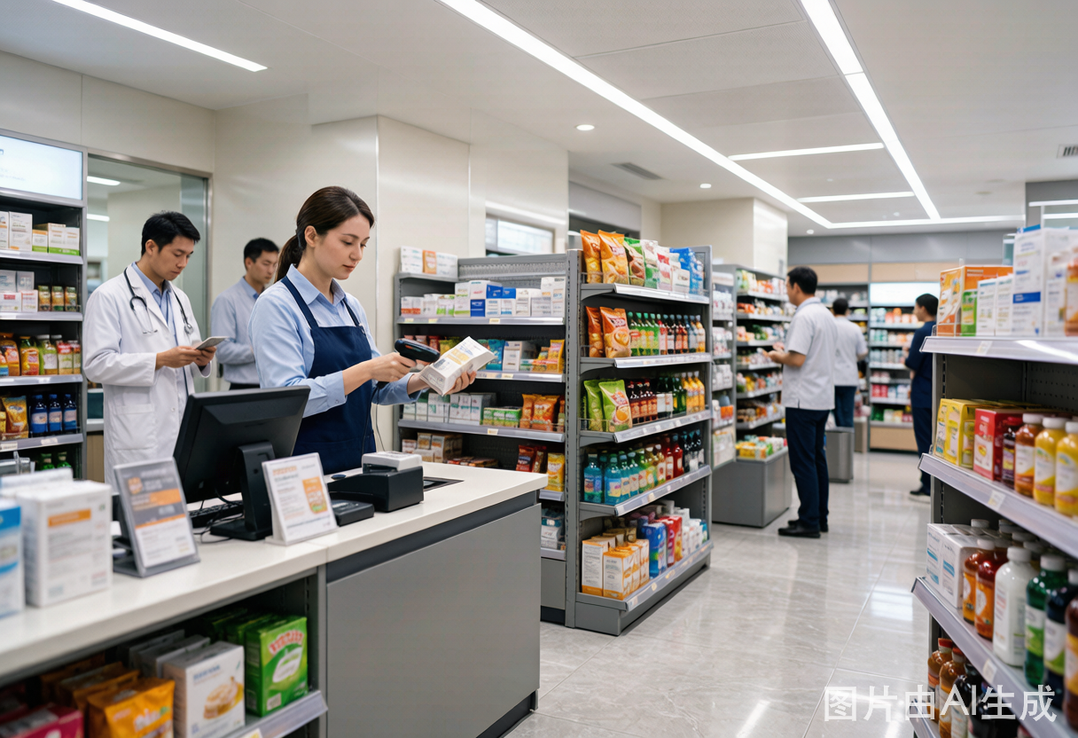 医院便利店现代化收银场景