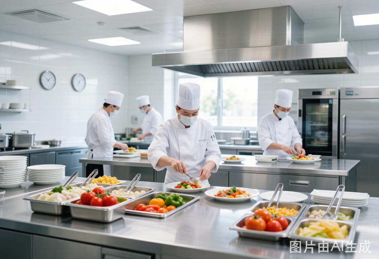 医院食堂后厨精准备餐场景