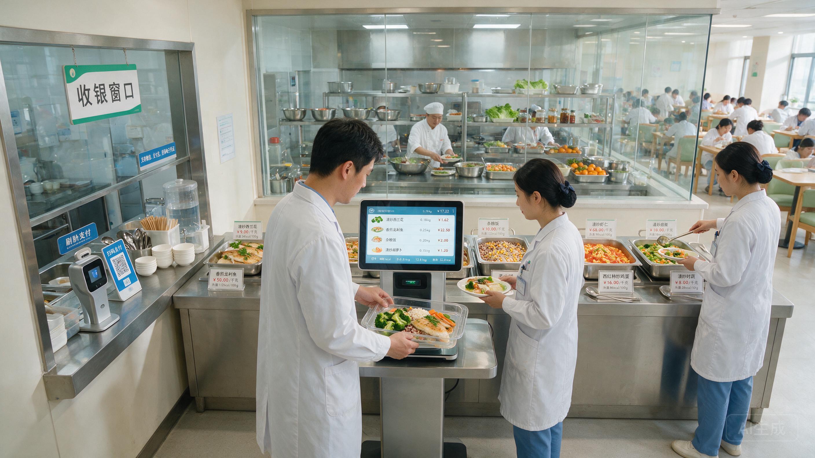 好伙狮数字食堂多模式结算场景