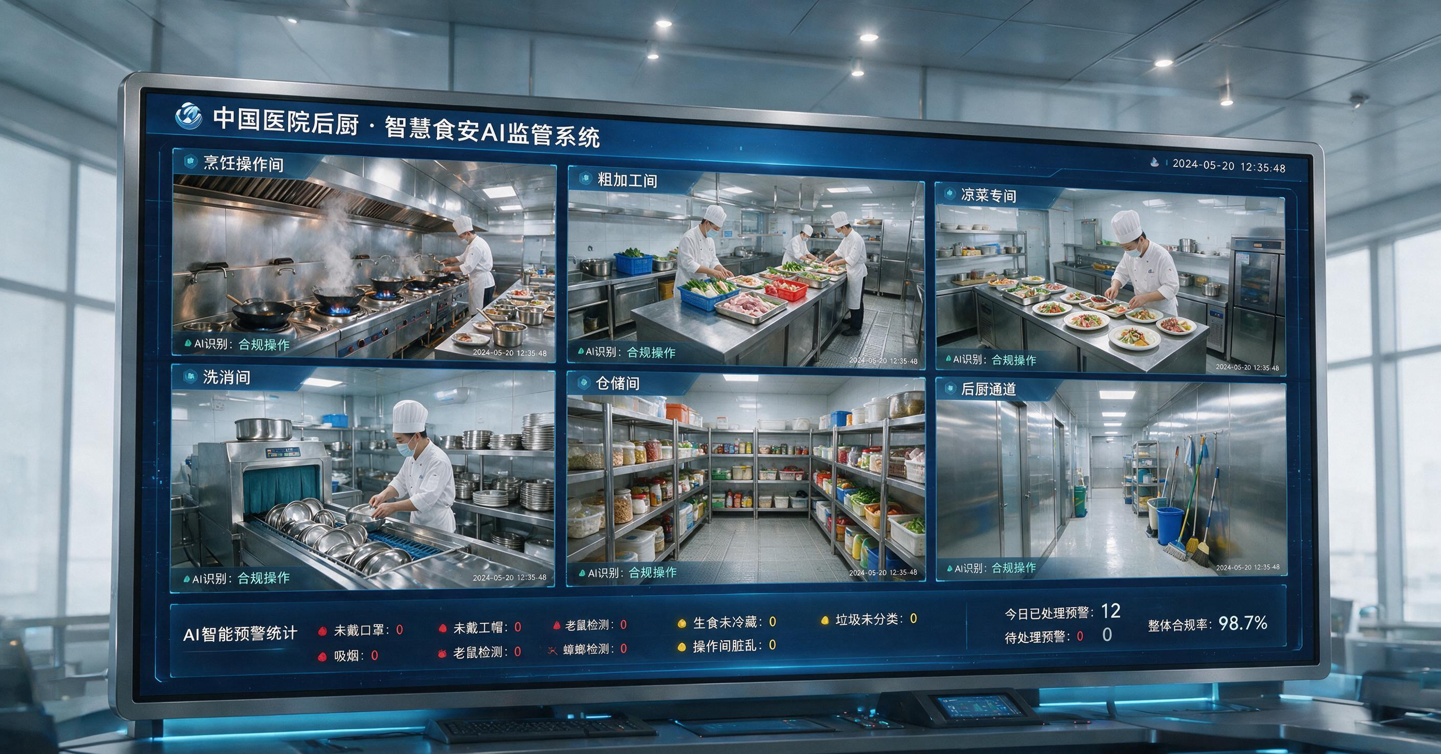 好伙食AI明厨亮灶智能监控系统