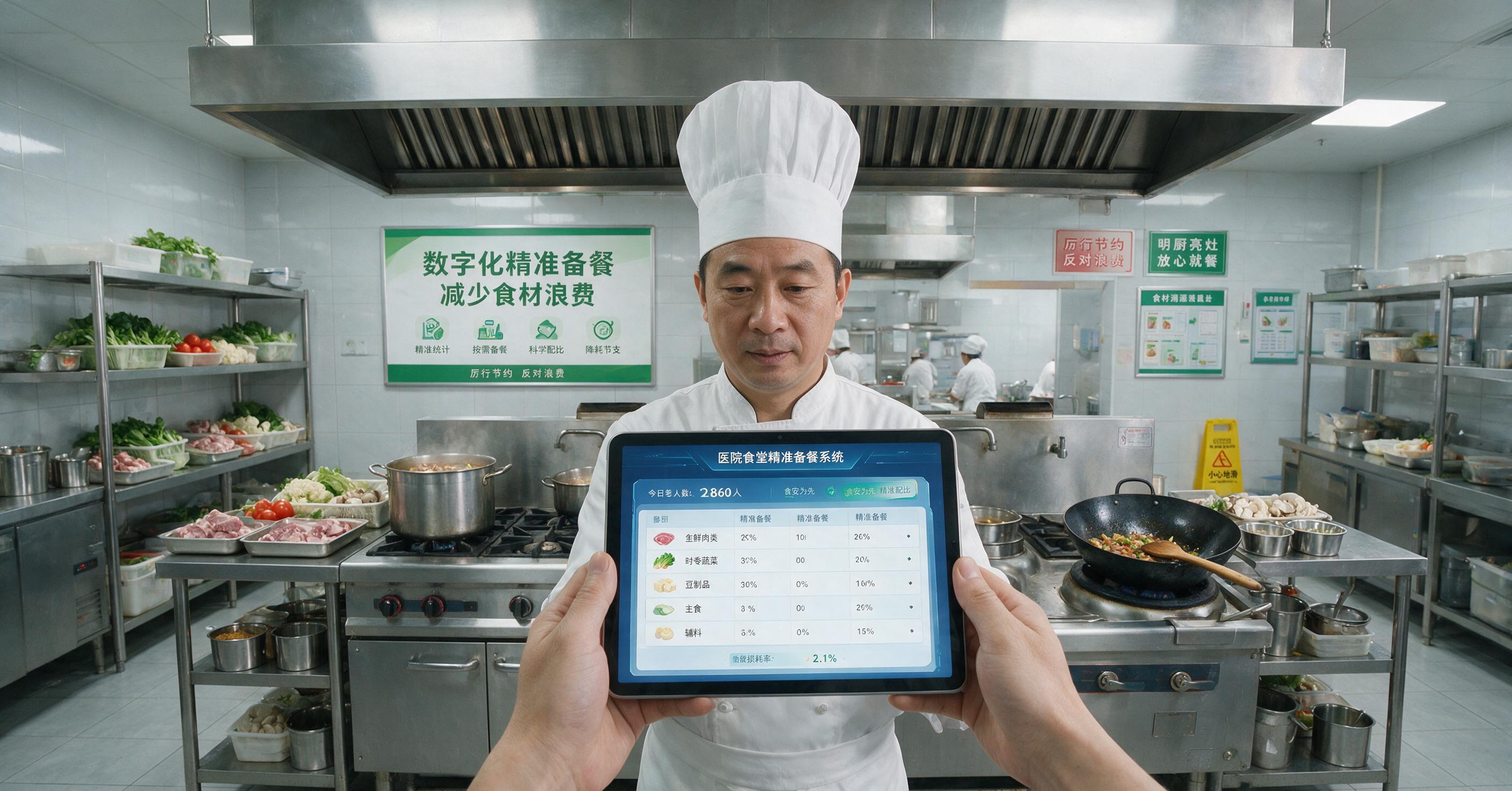 好伙狮数字食堂后厨精准备餐
