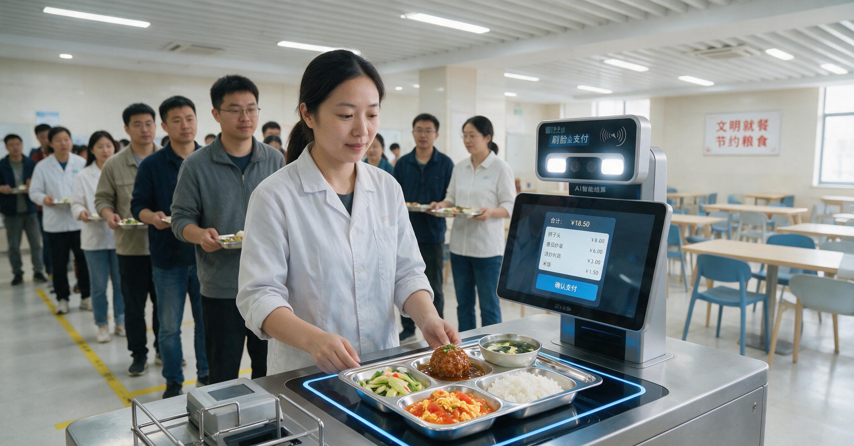 好伙狮数字食堂智能结算场景