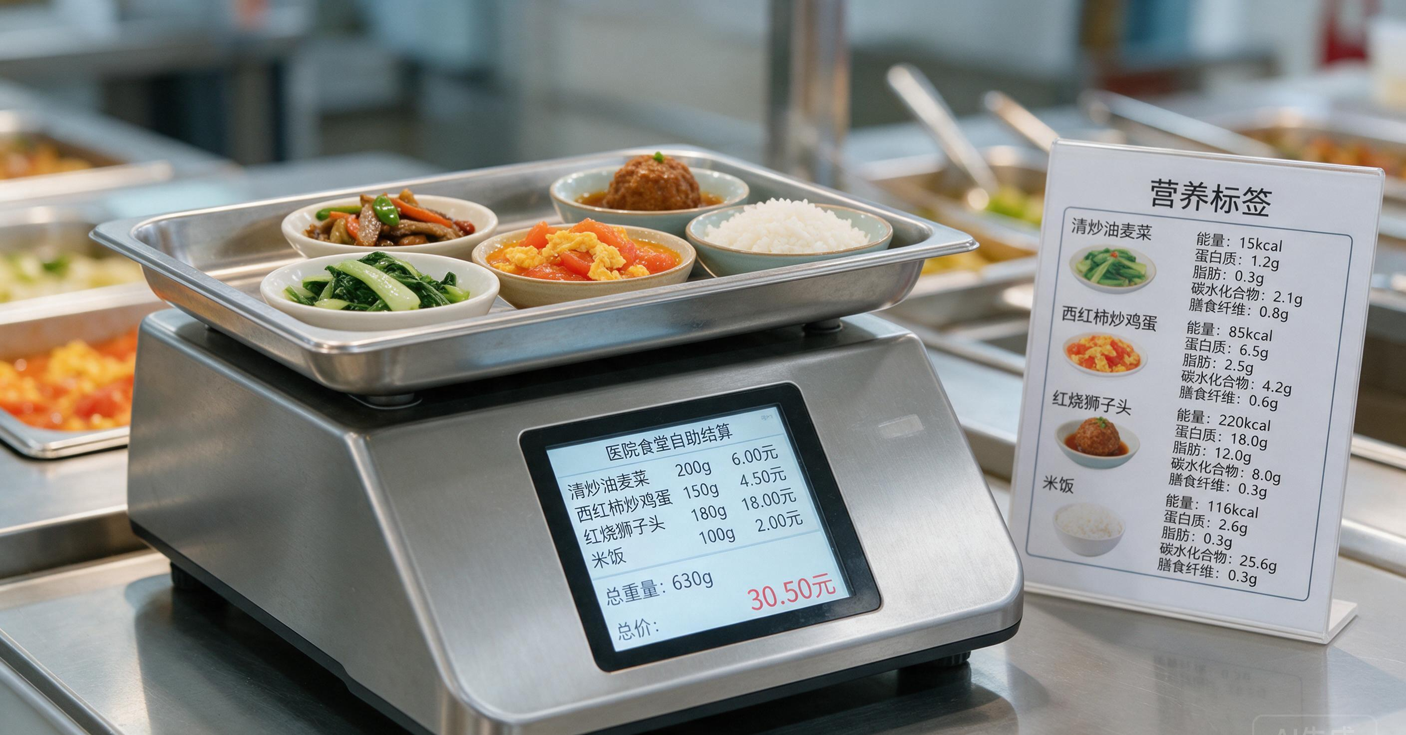 好伙食电子秤中文计价屏