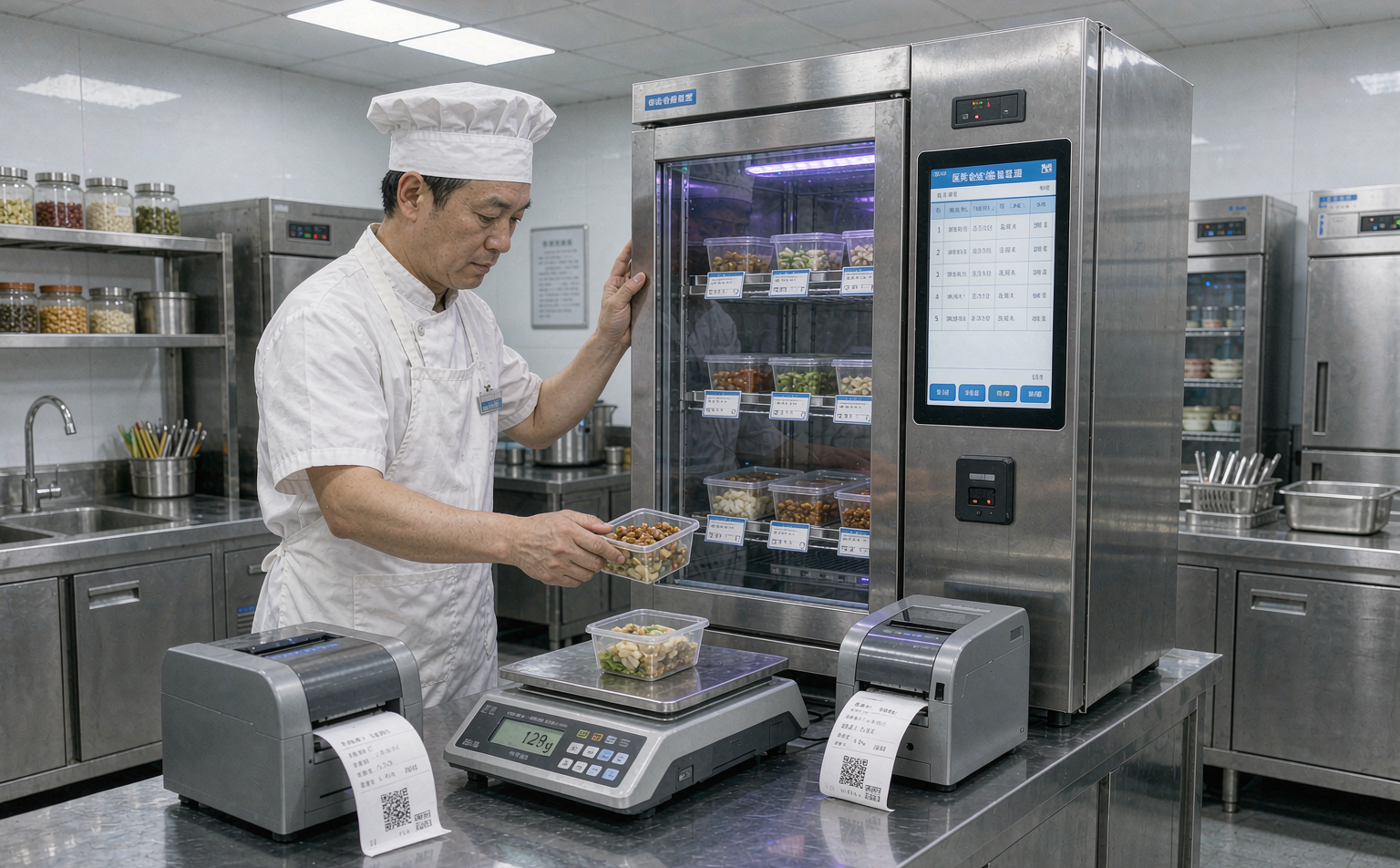 医院食堂后厨智能留样柜留样操作