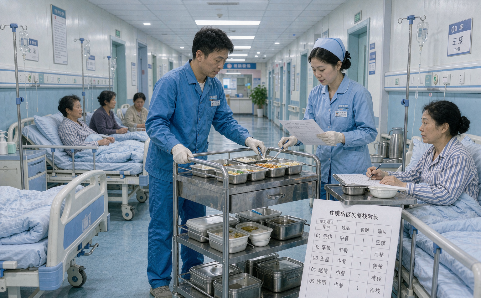 病房订餐按床精准发餐