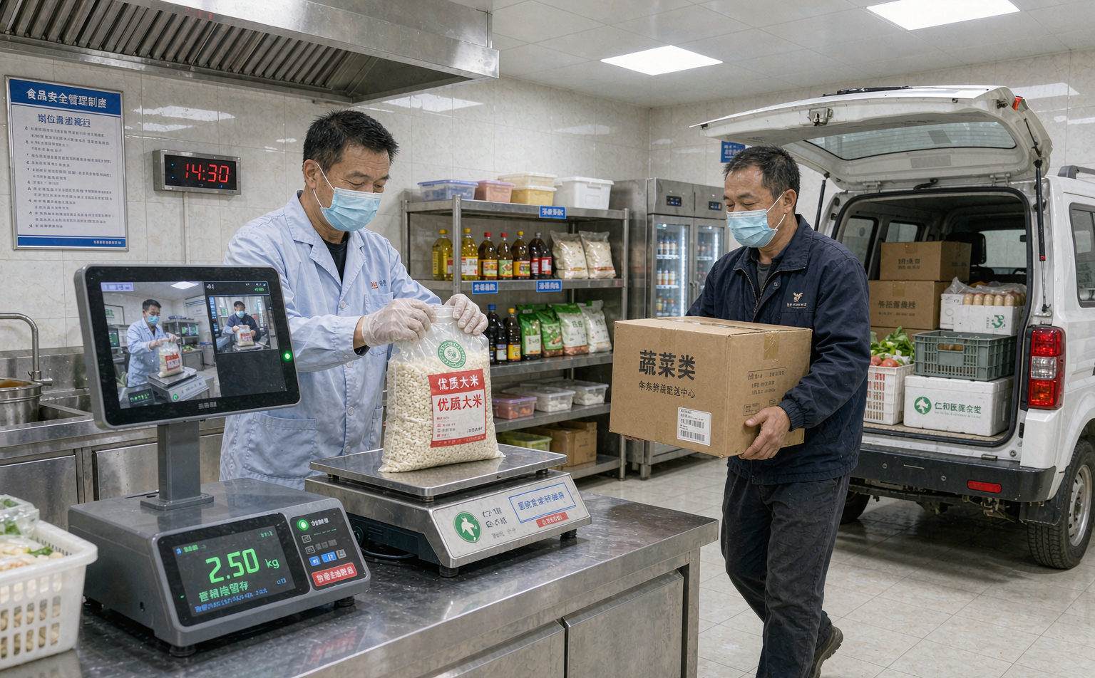 采购溯源秤称重拍照入库