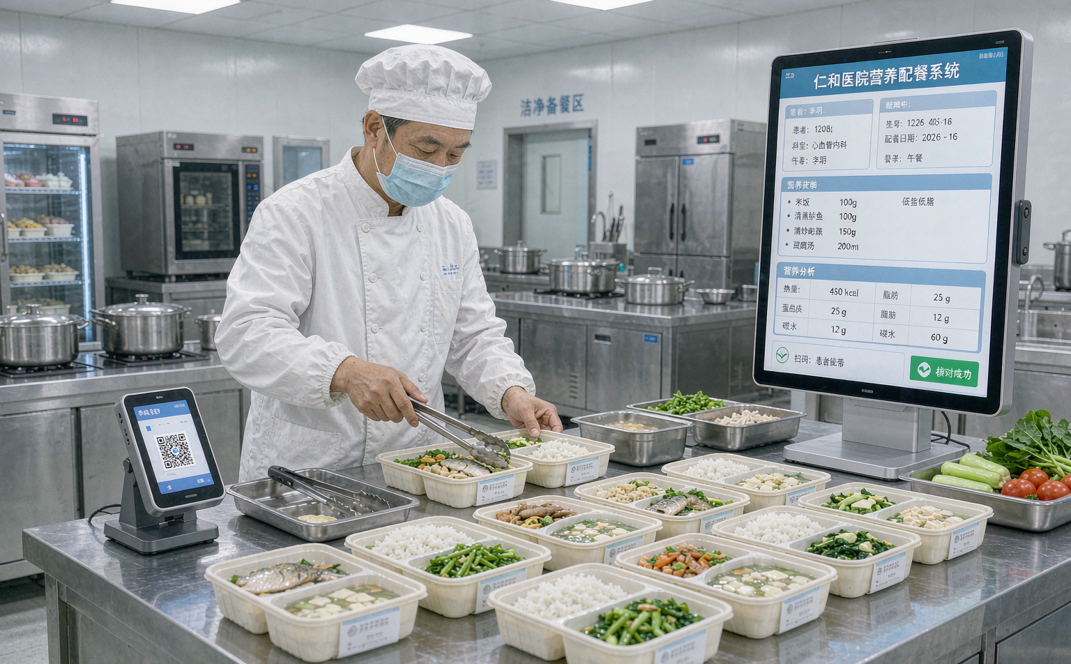 好伙食营养膳食系统自动生成配餐单并精准备餐