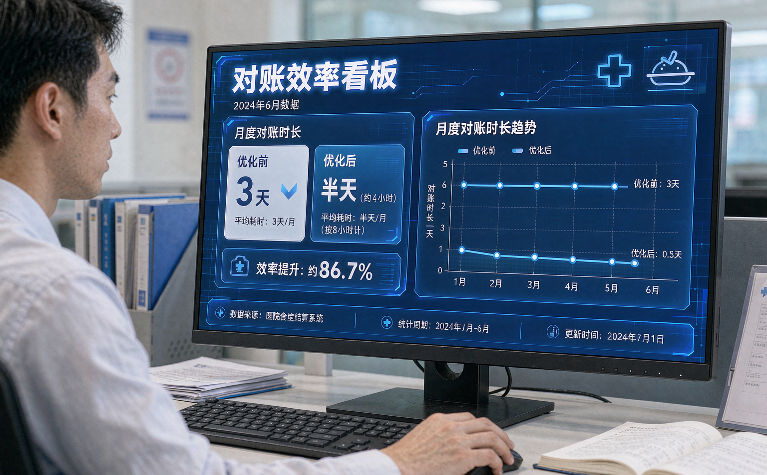 经营效率与对账看板